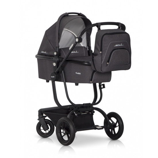 Коляска 2 в 1 EasyGo Soul Air (без сумки) anthracite, графит