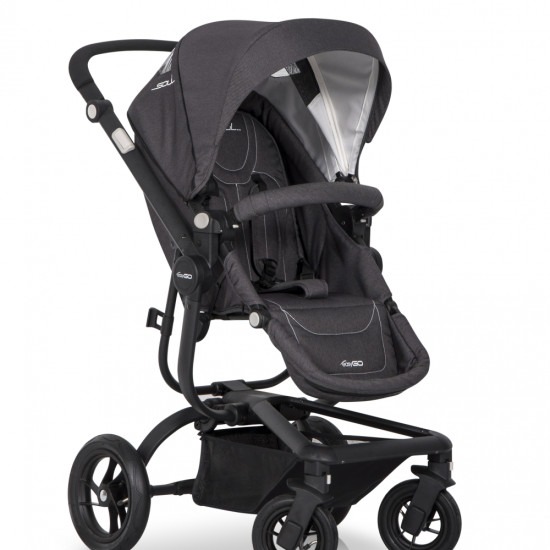 Коляска 2 в 1 EasyGo Soul Air (без сумки) anthracite, графит