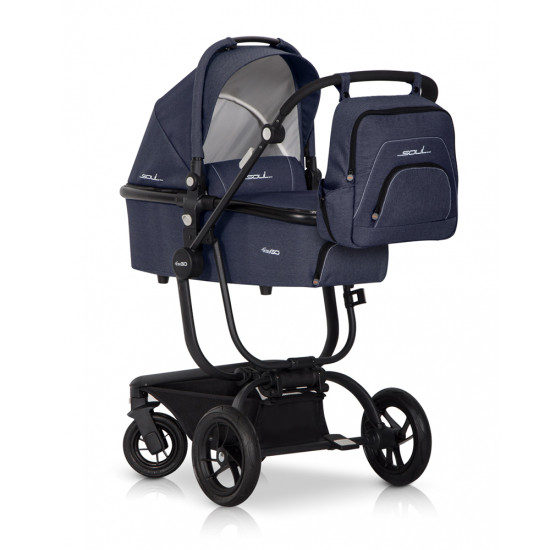 Коляска 2 в 1 EasyGo Soul Air (без сумки) denim, джинсовый