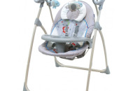 Качели Baby Mix SW102 мобиль + пульт LCP-SW102-902GR, grey, серый