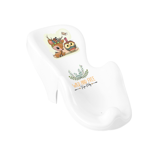 Slide for bathing babies Tega Wild West Deer white/pink