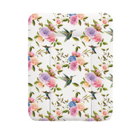 Пеленальный матрас Cebababy 50x70 Flora & Fauna W-143-099-546, Flores, белый / розовый