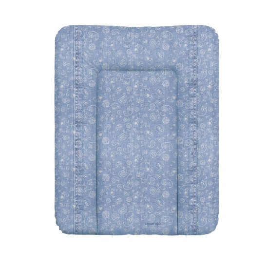 Пеленальный матрас Cebababy 50x70 Denim Style W-143-119-592, Boho blue, голубой