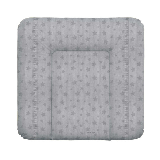 Повивальний матрац Cebababy 85x72 Denim Style W-144-119-588, Stars grey, сірий