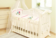 Постельный комплект 7 эл Twins Evo Совы 4073-A-020, pink, белый / розовый