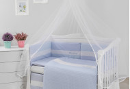 Постельный комплект 6 эл Twins Evo Облака 4073-A-034, blue, голубой