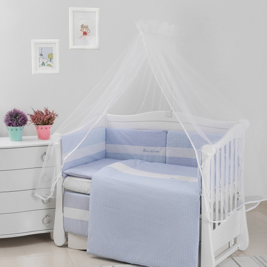 Постельный комплект 6 эл Twins Evo Облака 4073-A-034, blue, голубой