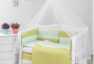Постельный комплект 6 эл Twins Evo Облака 4073-A-035, green, зеленый