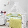 Постельный комплект 6 эл Twins Evo Облака 4073-A-035, green, зеленый