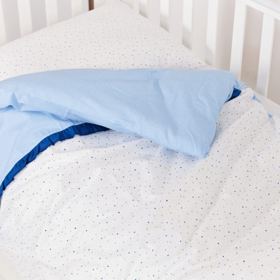 Сменная постель 3 эл Twins Premium Starlet 3028-P-024, Starlet blue, серый / синий