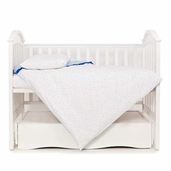 Сменная постель 3 эл Twins Premium Starlet 3028-P-024, Starlet blue, серый / синий