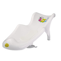 Горка для купания Maltex Bear & Friends с антискользящим ковриком 5405 white, белый