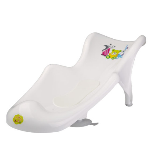 Горка для купания Maltex Bear & Friends с антискользящим ковриком 5405 white, белый