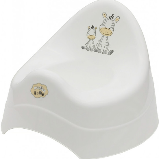 Дитячий горщик Maltex Zebra музичний білий