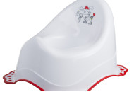 Горшок Maltex Family 2K 5825 white / red, белый / красный