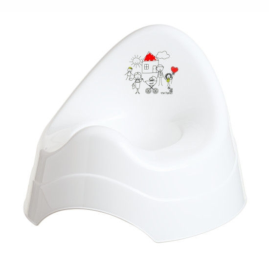 Горшок Maltex Family музыкальный 5818 white, белый