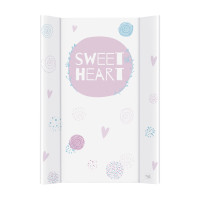Пеленальная доска Cebababy 50x70 Lolly Polly W-200-120-620, Love 2, белый / розовый