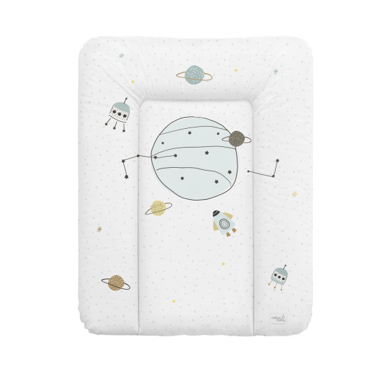 Пеленальный матрас Cebababy 50x70 Candy Andy W-143-121-621, Cosmo 2, белый / серый