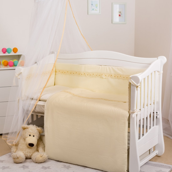 Постельный комплект 7 эл Twins Magic sleep Classic 4072-M-008, beige, бежевый