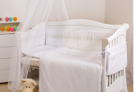 Постельный комплект 7 эл Twins Magic sleep Classic 4072-M-009, white, белый