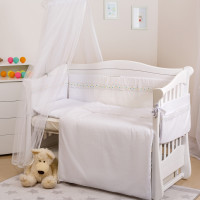 Постельный комплект 7 эл Twins Magic sleep Classic 4072-M-009, white, белый