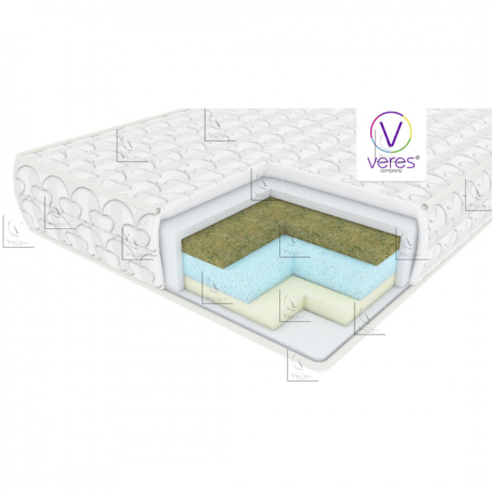 Матрас Veres Seagrass 120х60х10 51.4.02, белый, белый