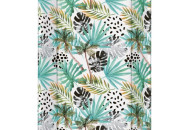 Пеленальная доска Cebababy 50x70 Flora & Fauna W-200-099-576, Palmas, белый / зеленый