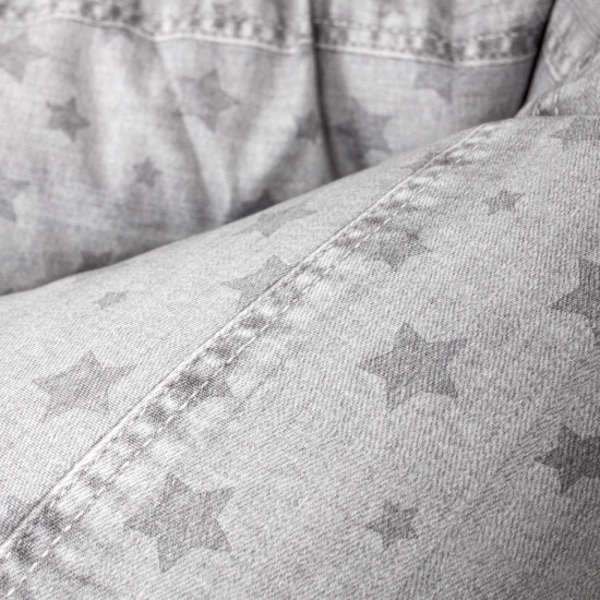 Подушка для вагітних Ceba Physio Duo Denim Style W-705-119-587, Stars grey, сірий