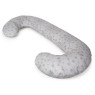 Подушка для вагітних Ceba Physio Duo Denim Style W-705-119-587, Stars grey, сірий