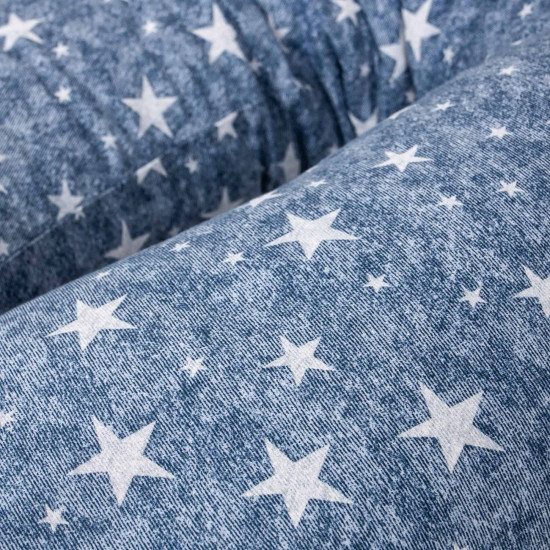 Подушка для вагітних Ceba Physio Duo Denim Style W-705-119-588, Stars blue, блакитний