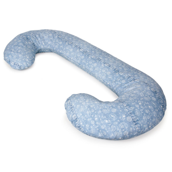 Подушка для вагітних Ceba Physio Duo Denim Style W-705-119-592, Boho blue, блакитний