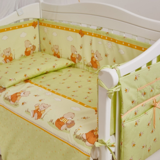 Постельный комплект 7 эл Twins Comfort New 4051-C-109, Медун зеленые, светло зеленый