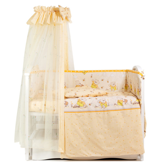 Постельный комплект 7 эл Twins Comfort New 4051-C-110, Медун желтые, желтый