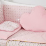 Bed kit 6 EL Twins Dolce Insta 4075-D-507, pink / gold zigzag, pink