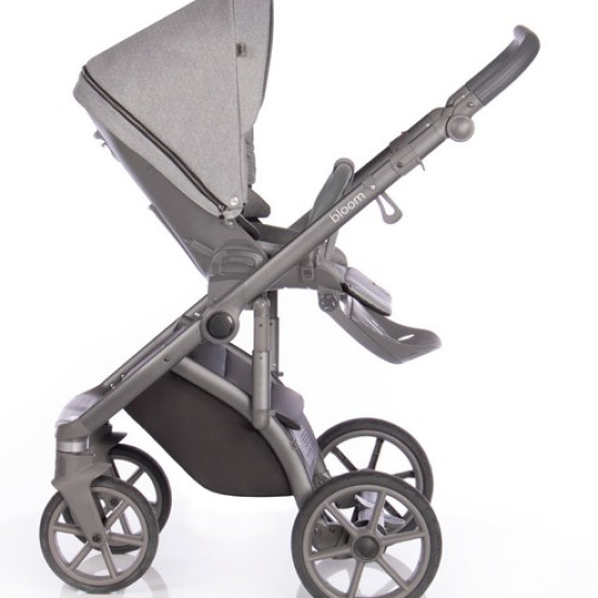 Коляска 2 в 1 Roan Bloom Grey Dots, серый