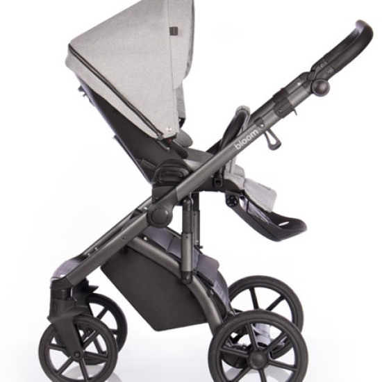 Коляска 2 в 1 Roan Bloom Silver Chevron, серый