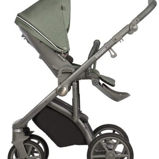 Коляска 2 в 1 Roan Bloom 9023-RB-30, Green Dots, зеленый