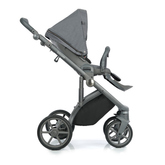 Коляска 2 в 1 Roan Bloom 9023-RB-27, Grey stripes, серый