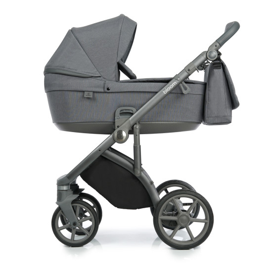 Коляска 2 в 1 Roan Bloom 9023-RB-27, Grey stripes, серый
