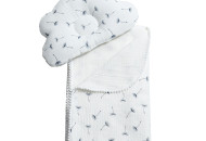 Plaid and Pillow Orthopedic Twins Muslyn Musmellou 110x80 1411-TMPO-01, White/Dandelion, White