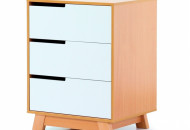 Комод Верес Манхетен 600 32.2.32.2.15, біло/буковий, білий/беж