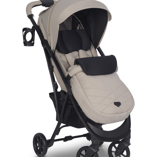 Коляска прогулочная Euro-Cart Volt black edition Fossil бежевый