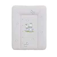 Пеленальный матрас Cebababy 50x70 Basic line W-143-002-260, Зебра серая, серый