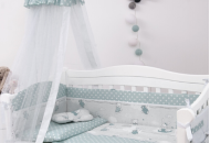 Балдахин Twins Premium Modern 1040-P-104, Зайчики мятный