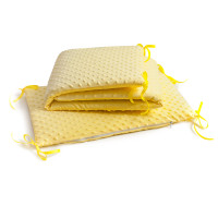 Бампер жовтий в ліжечко Twins Premium Minky 2030-TM-05, yellow, жовтий