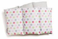 Бампер Twins Happy 2033-TH-30108, Points pink, сірий/рожевий