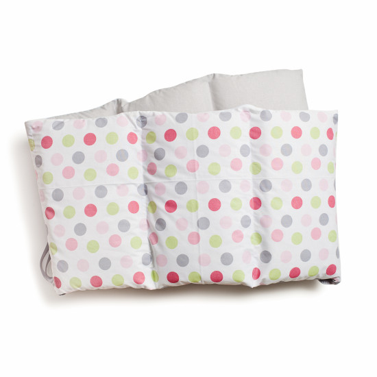Бампер Twins Happy 2033-TH-30108, Points pink, сірий/рожевий