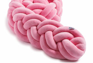 Бампер - косичка Twins 4-х прядна подвійна 240 см 2020-K4-2-120-08, рожевий, рожевий