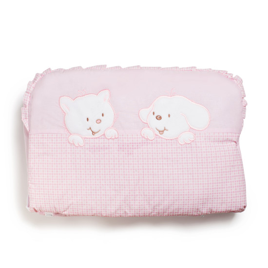 Бампер Twins Limited 2099-TL-004, Dog & cat pink, розовый