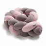 Bumper - pigtail Twins 3-strand 200 cm Pastel powder